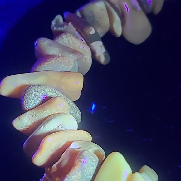 Natural Raw Baltic Amber Chip Necklace 44.7g 26" Butterscotch Cognac Beads - Picture 11 of 15